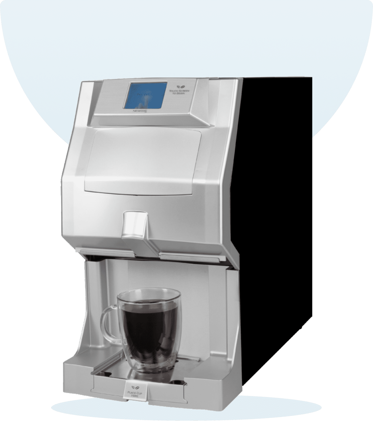 Mask group (7) coffee machine side view