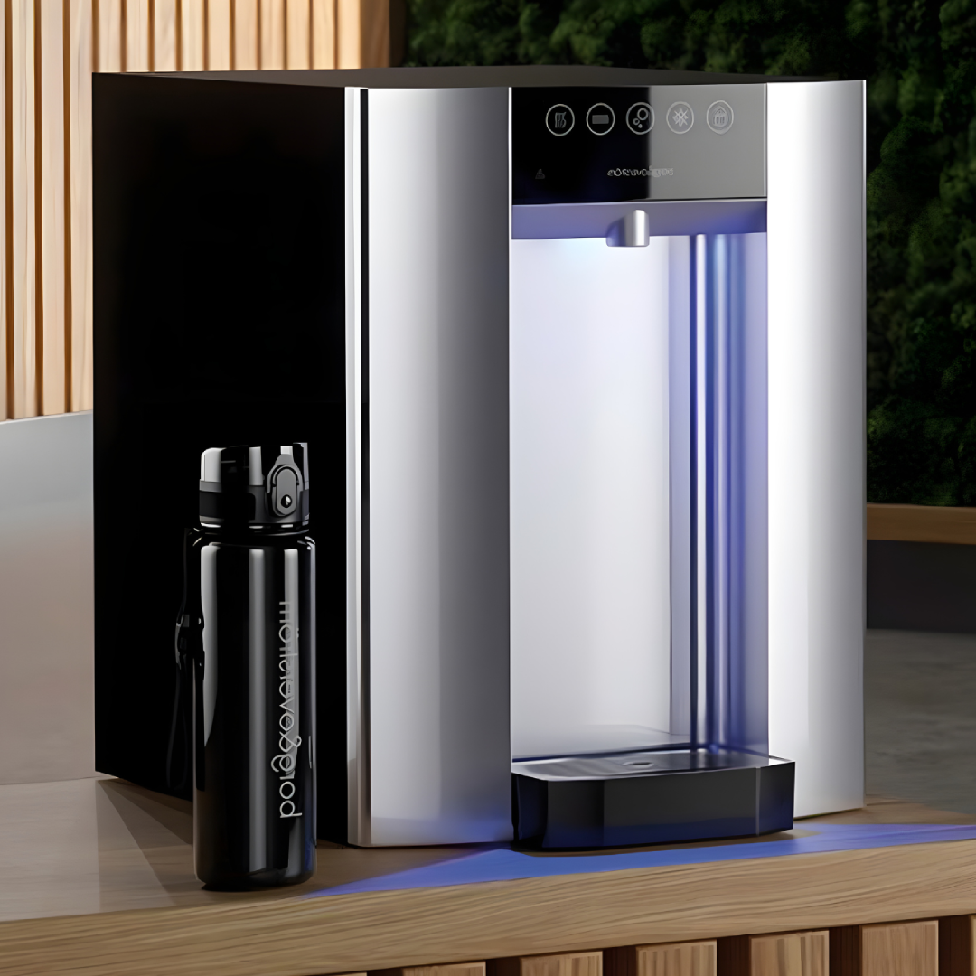 Sparkling Cold & Hot Water Dispenser, carbon8